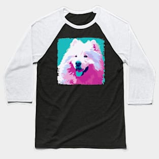 Samoyed Pop Art - Dog Lover Gifts Baseball T-Shirt